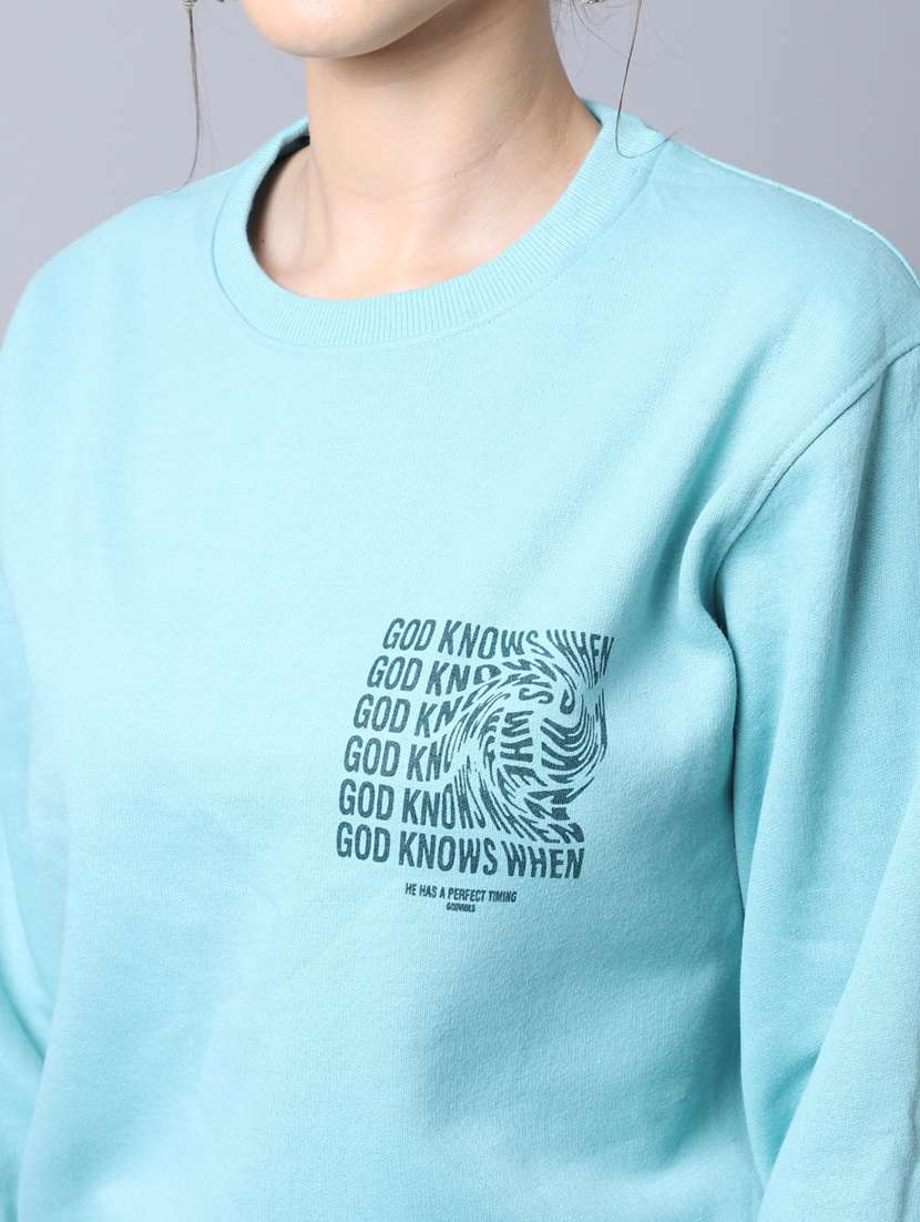 women front & back print long sleeve sweatshirt - 20276564 - Standard Image - 4