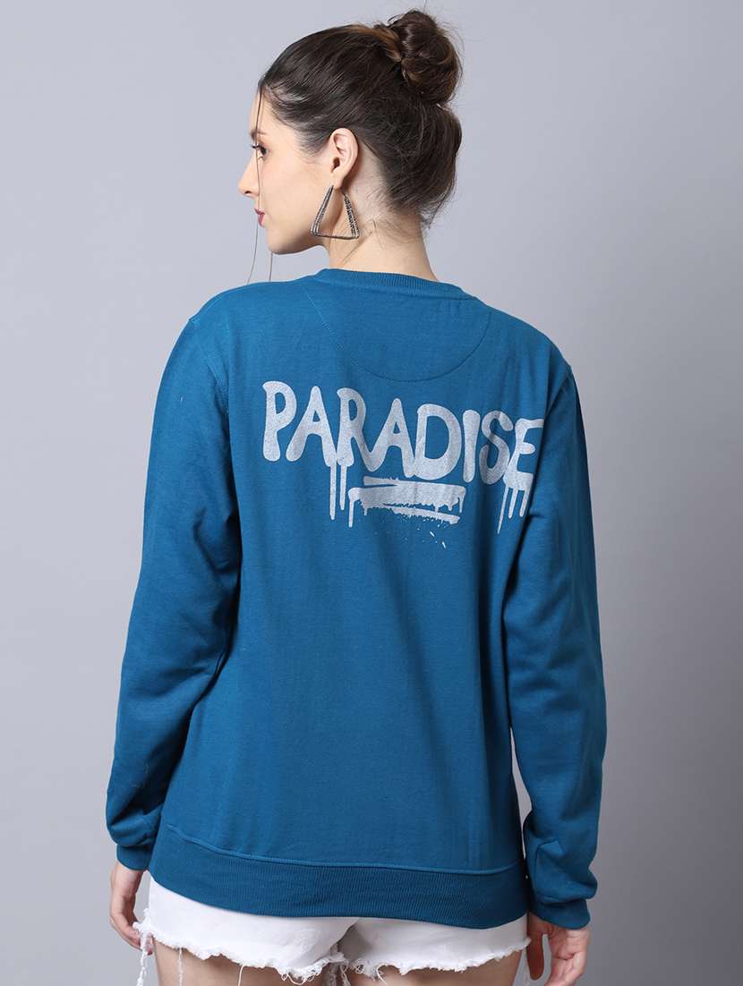 women front & back print long sleeve sweatshirt - 20276566 - Standard Image - 1