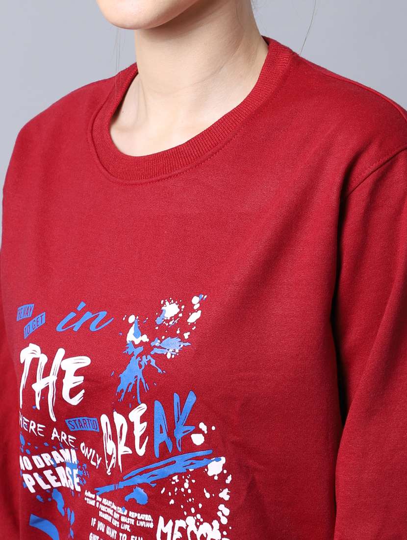 women's front print sweatshirt - 20276568 -  Standard Image - 4