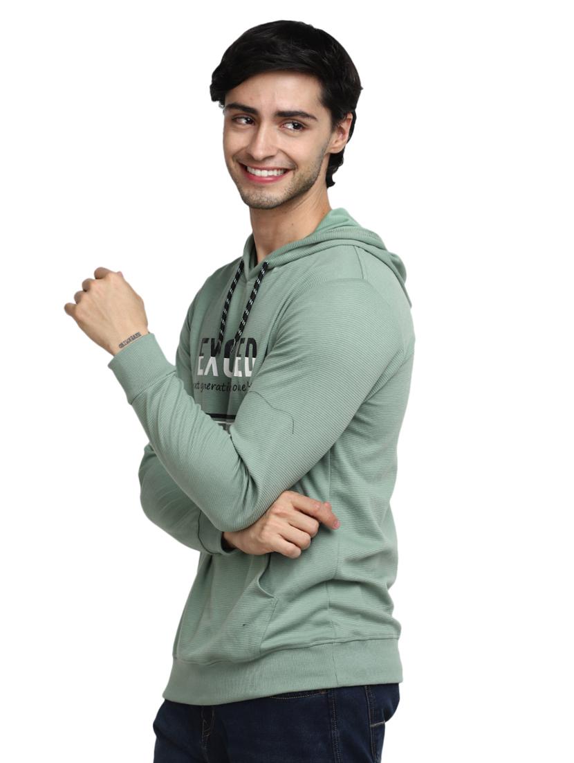 men neo mint printed hooded neck regular fit t-shirt - 20277971 -  Standard Image - 1
