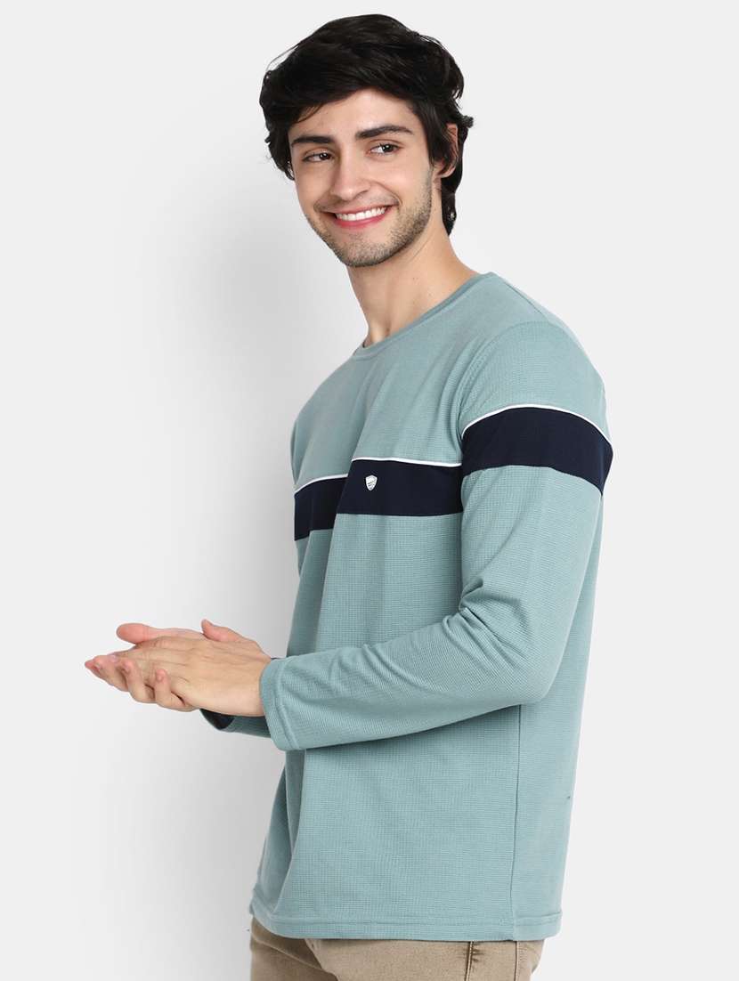 men striped round neck t-shirt - 20278008 -  Standard Image - 1
