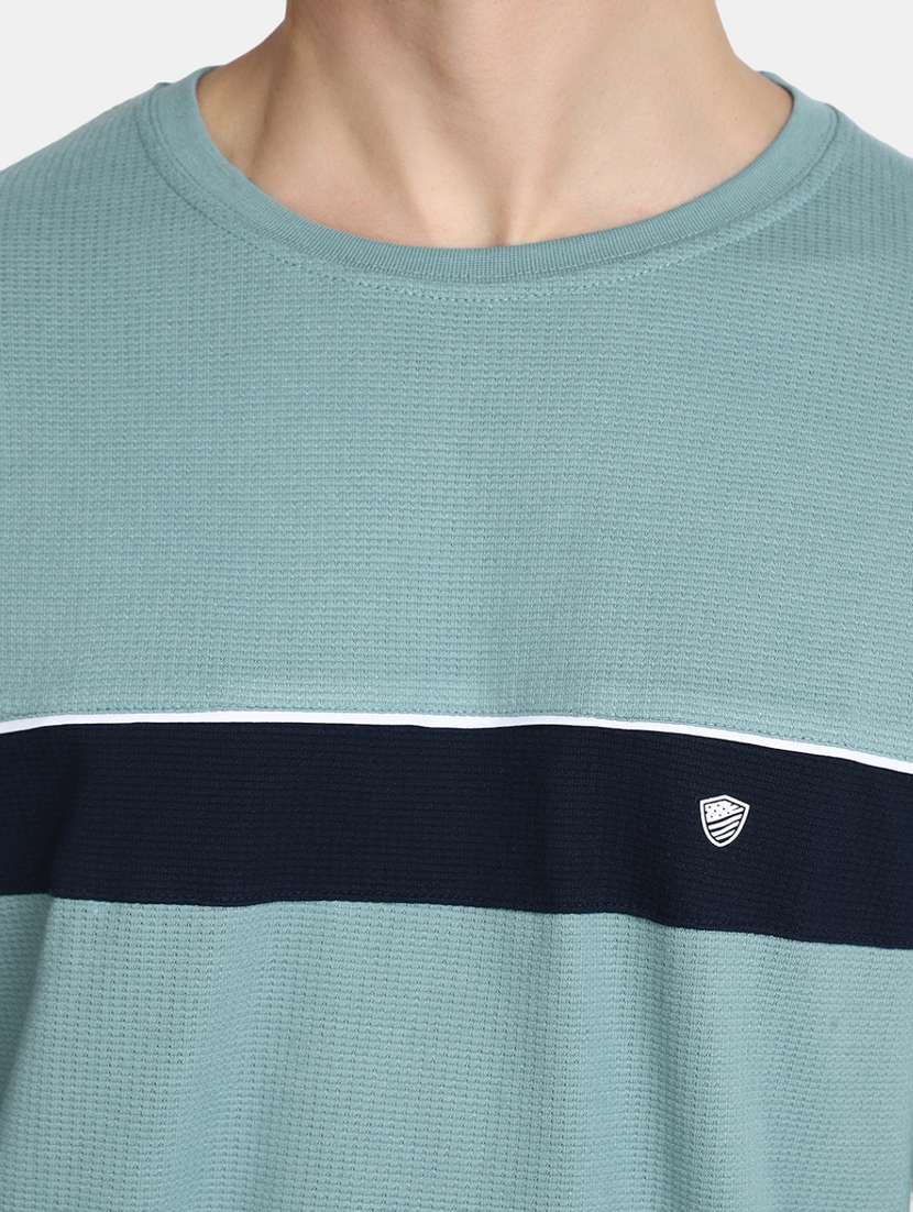 men striped round neck t-shirt - 20278008 -  Standard Image - 4