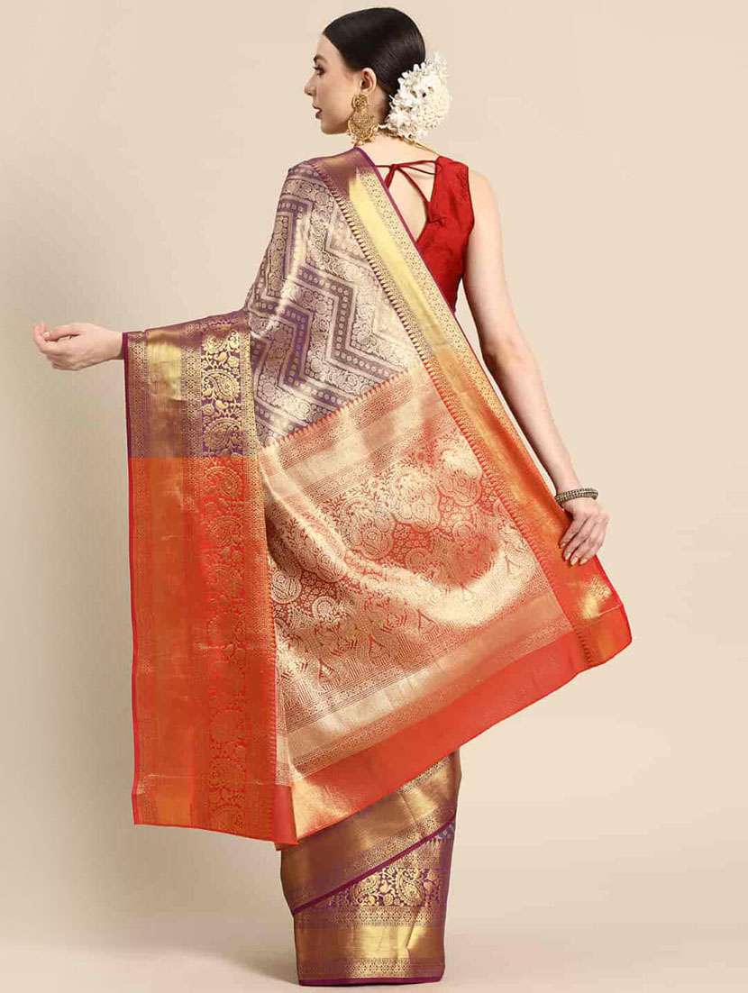 women's banarasi saree with blouse - 20278084 -  Standard Image - 1