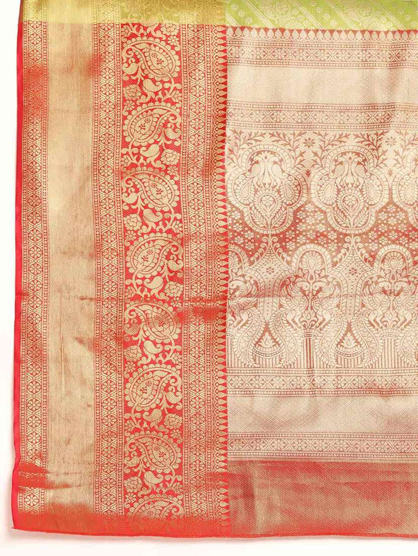 women's banarasi saree with blouse - 20278086 -  Standard Image - 4