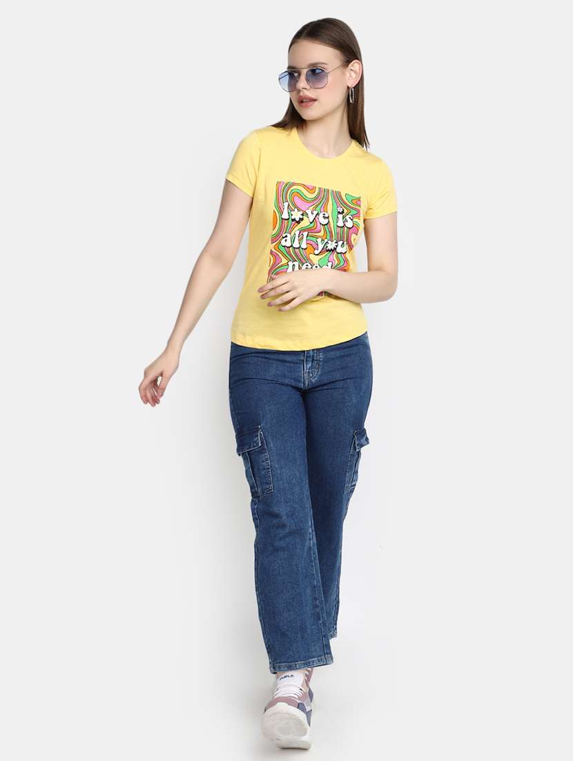 women's front print  t-shirt - 20278170 -  Standard Image - 4