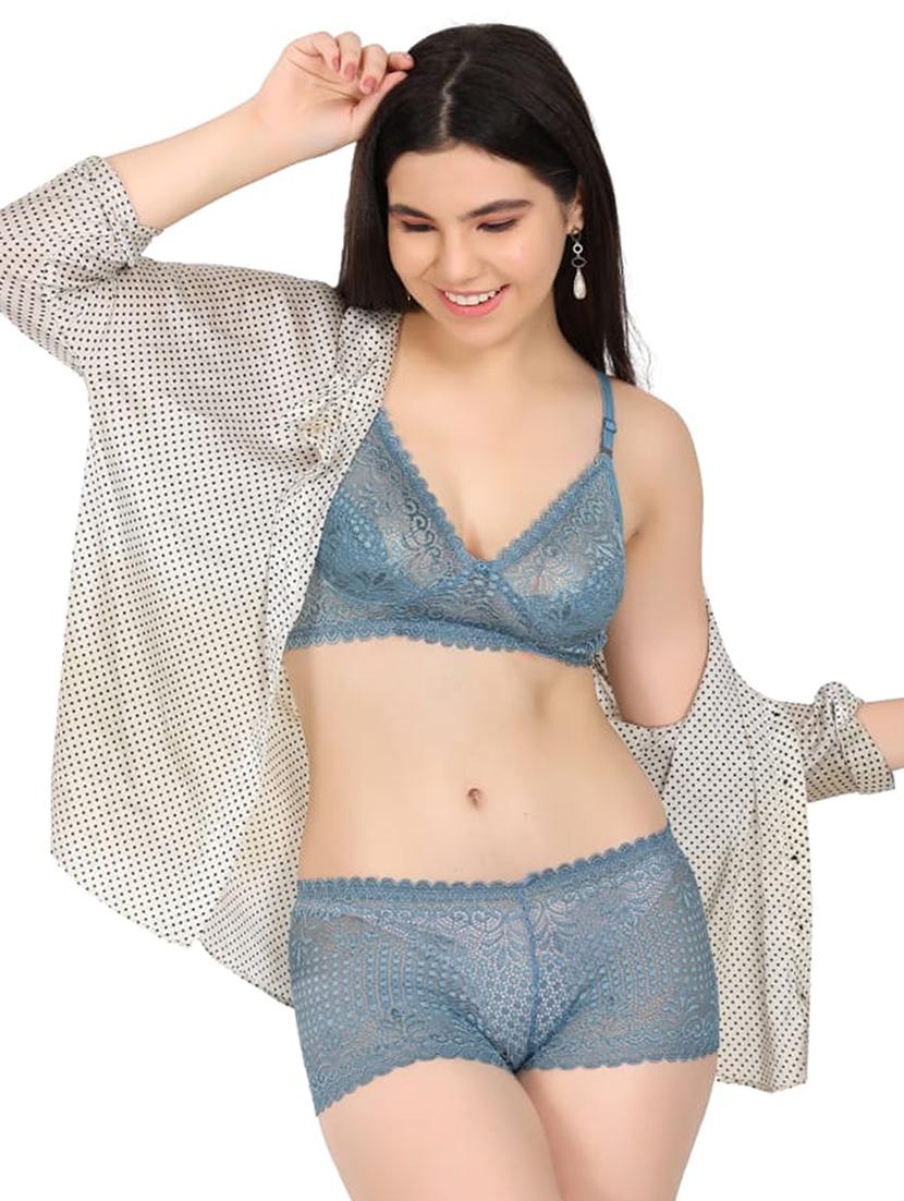 pack of 3 nylon bra and panty set - 20280444 - Standard Image - 1