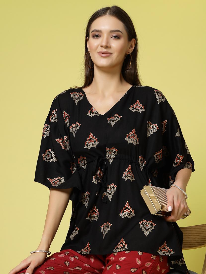 women printed top and trouser co-ord set - 20280453 - Standard Image - 4