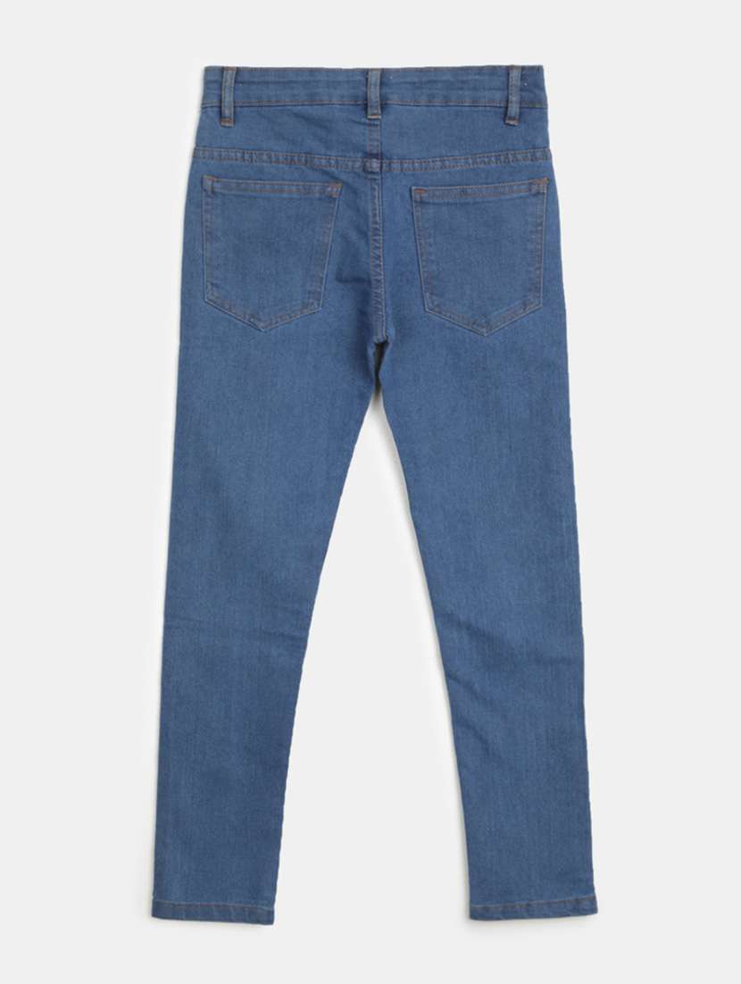 boy's plain skinny fit jeans - 20281141 -  Standard Image - 1