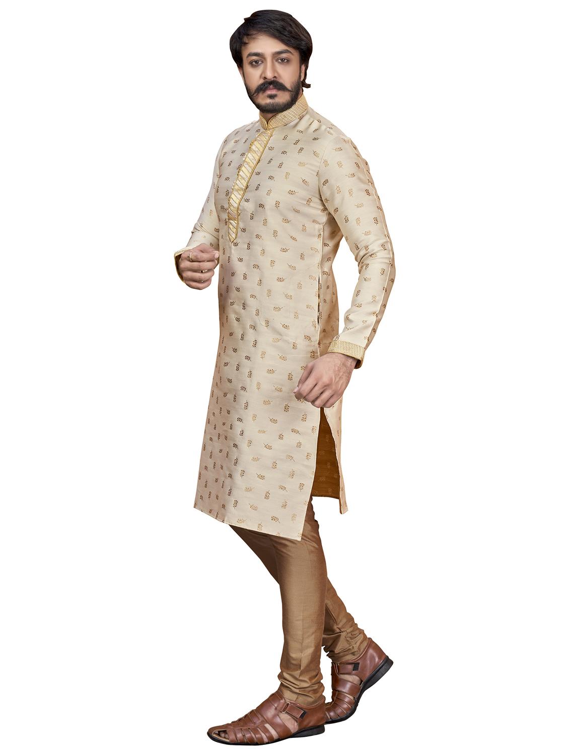 foil print kurta pyjama ethnic wear set - 20281328 - Standard Image - 1