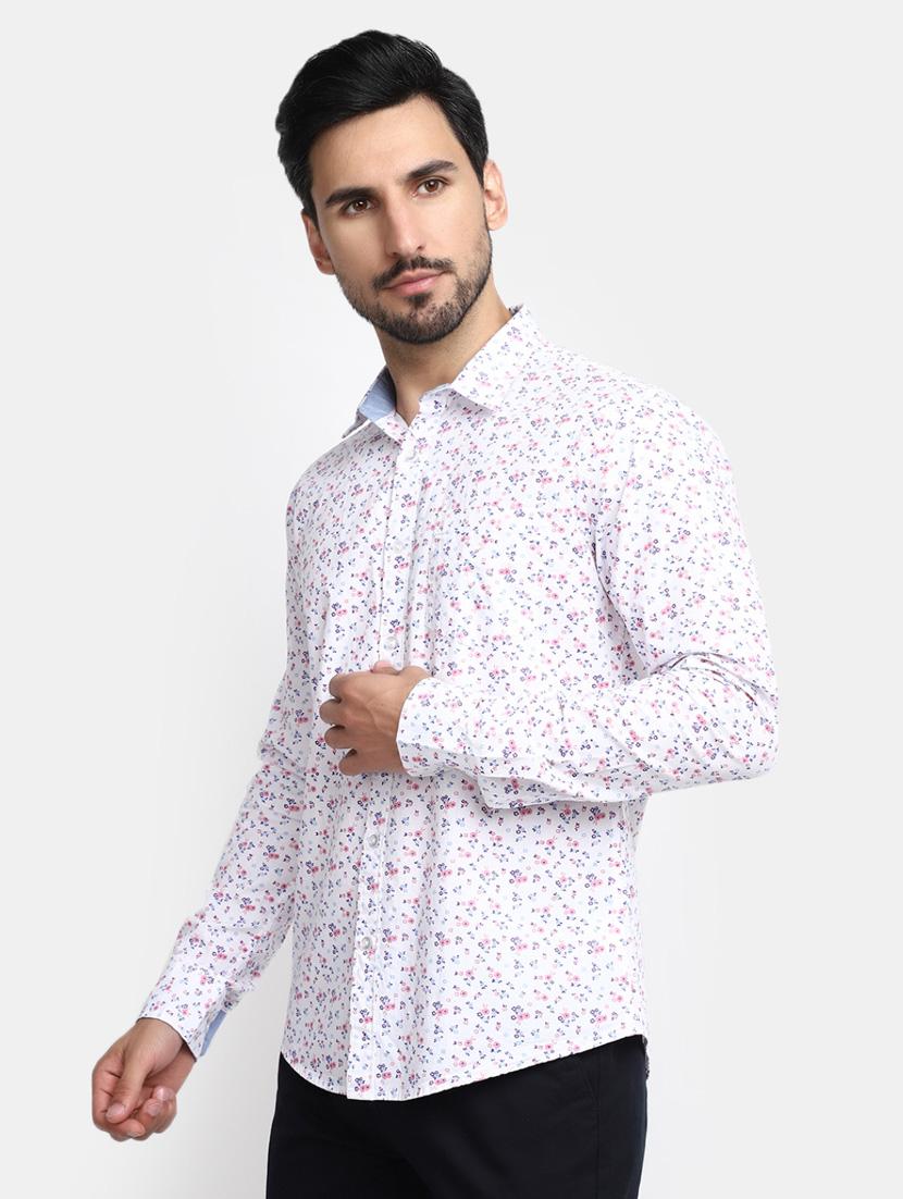 men white regular fit long sleeve casual shirt - 20281510 - Standard Image - 1