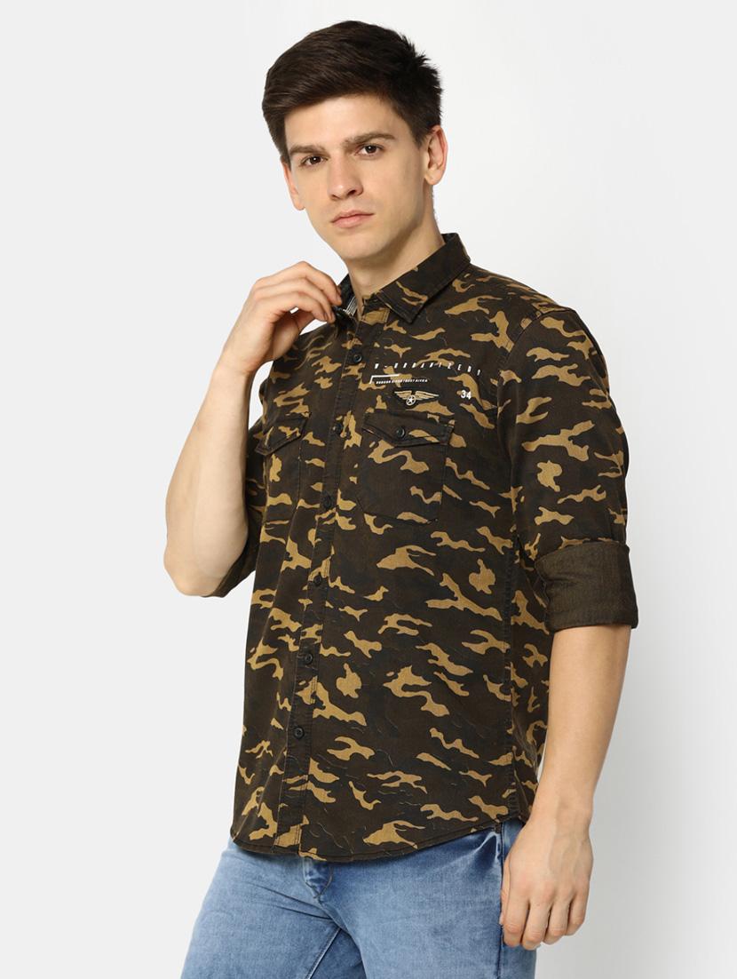 mens camouflage casual shirt - 20281538 -  Standard Image - 1