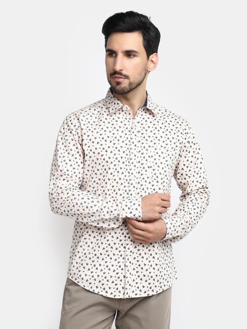 mens printed casual shirt - 20281583 - Standard Image - 0