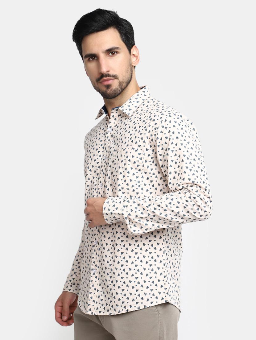 mens printed casual shirt - 20281583 - Standard Image - 1