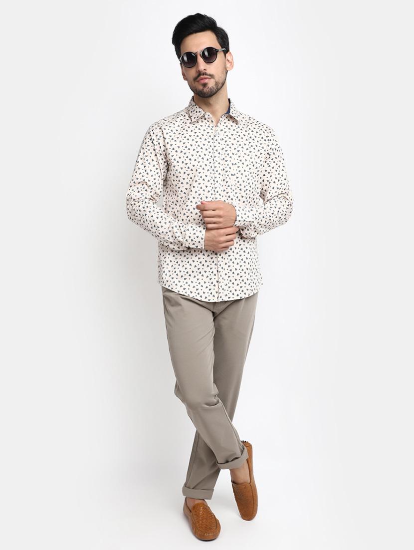 mens printed casual shirt - 20281583 - Standard Image - 4