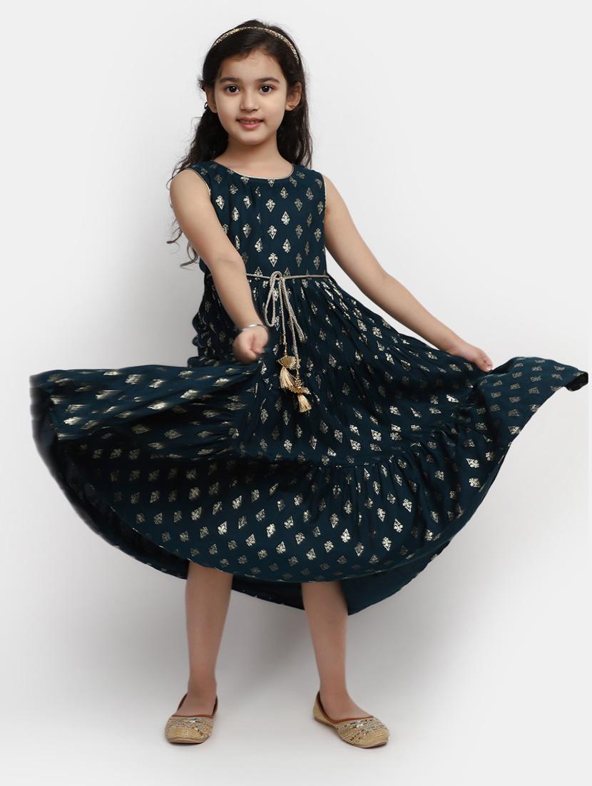girls round neck sleeveless frock - 20282302 - Standard Image - 4