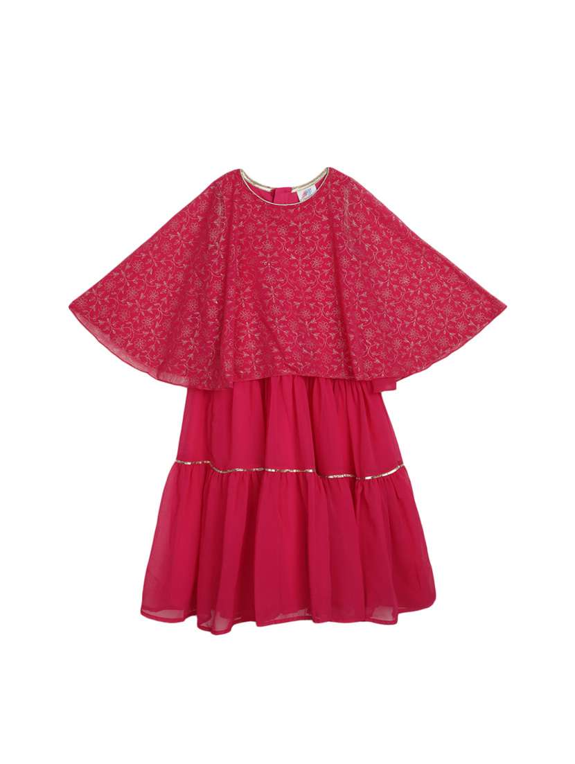 girls round neck sleeveless frock