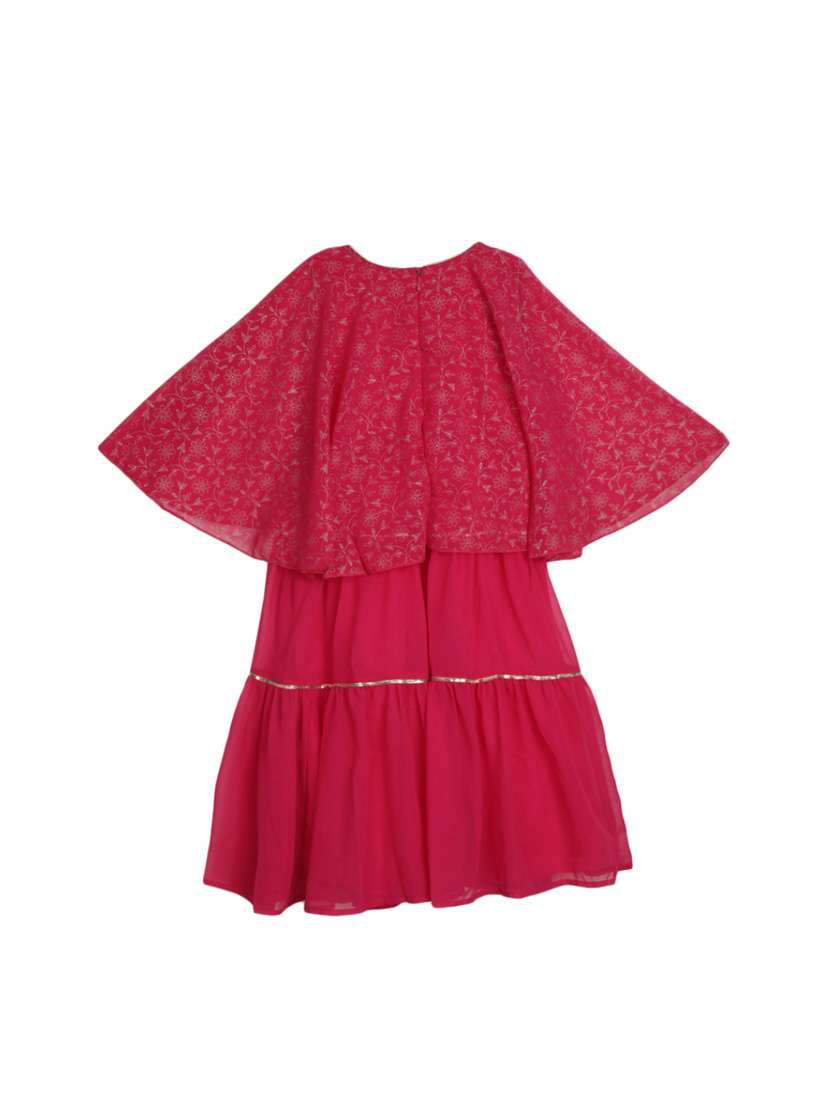 girls round neck sleeveless frock - 20282303 -  Standard Image - 1