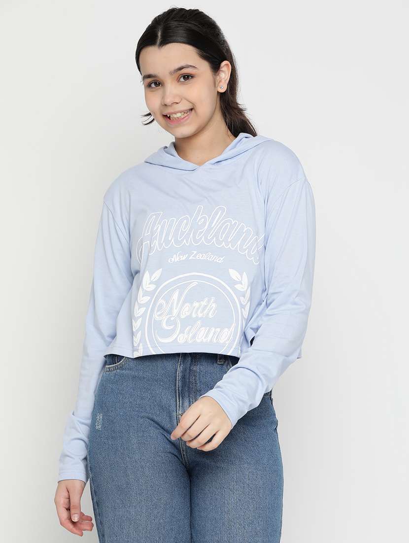 girls hooded top