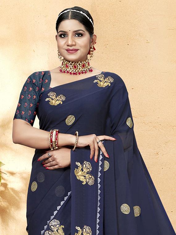 women's embroidered saree - 20283552 - Standard Image - 1