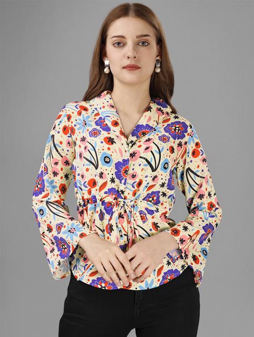 quirky print regular shirt - 20283955 -  Standard Image - 0