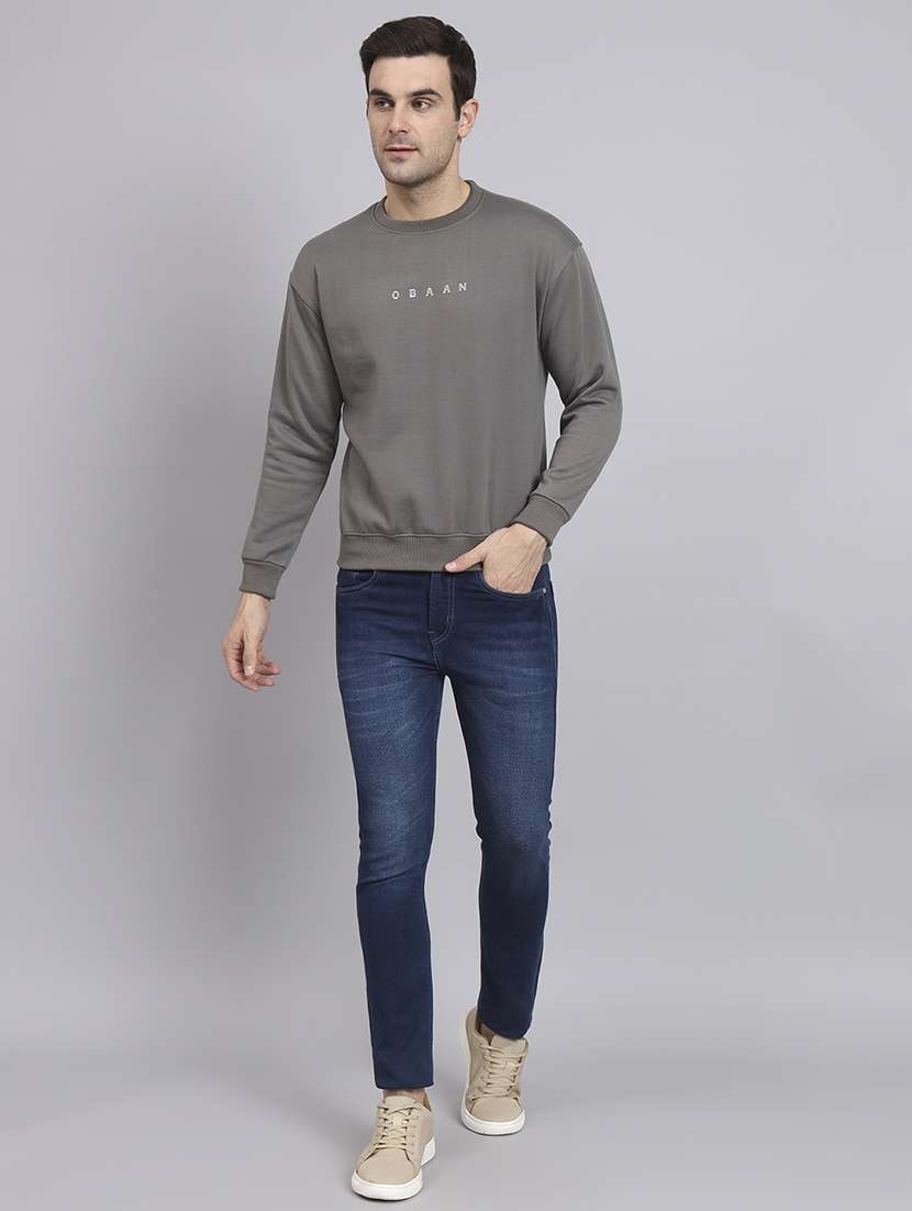 mens chest print sweatshirt - 20284032 -  Standard Image - 4