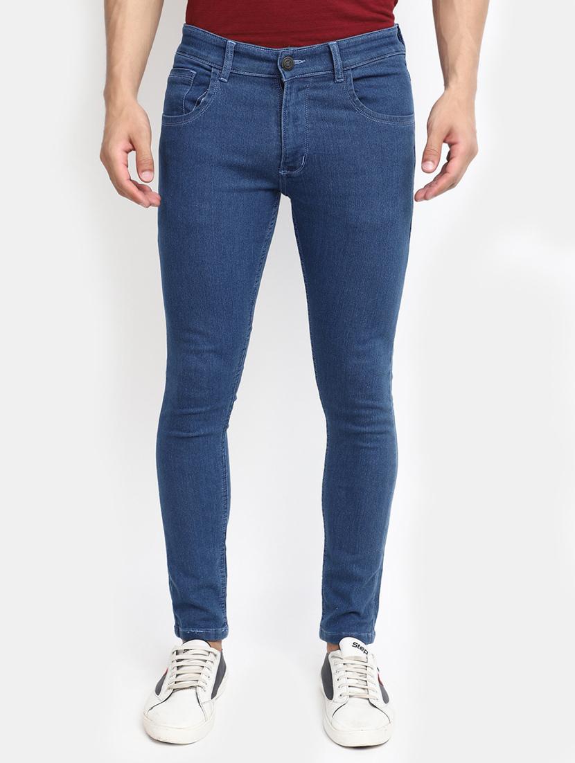 mens skinny fit plain jeans