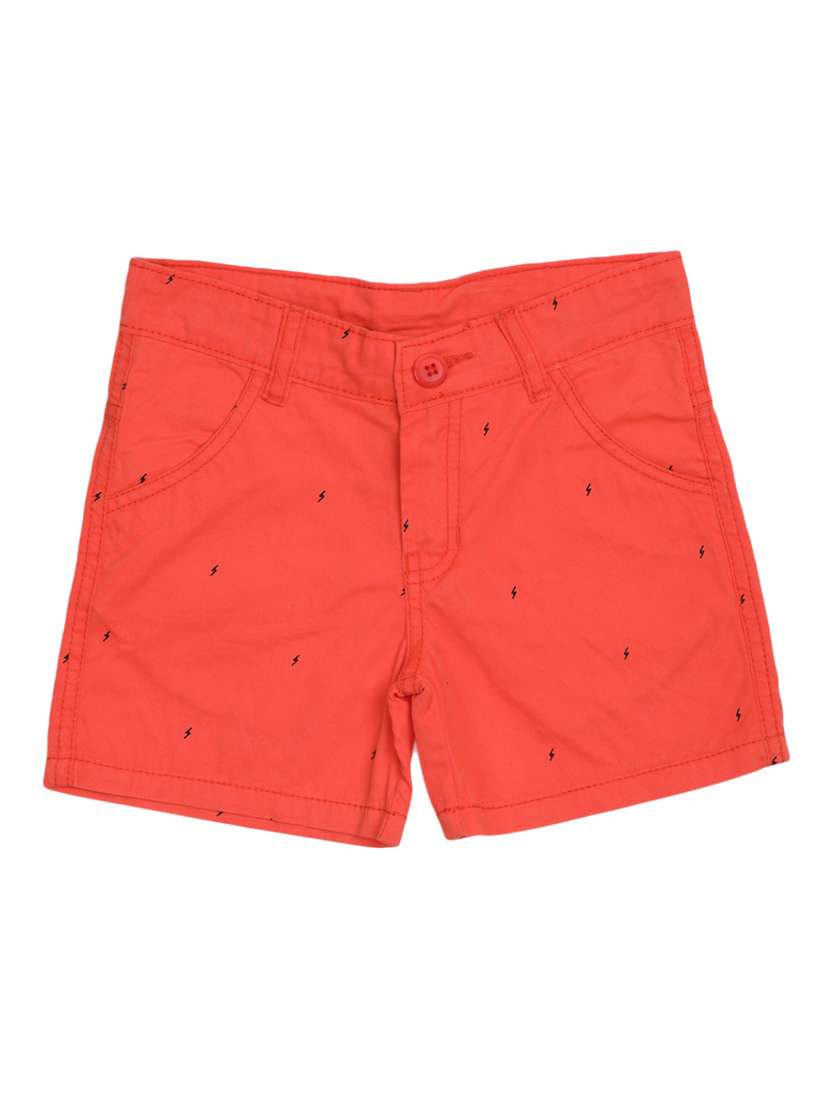 red cotton shorts & three fourth