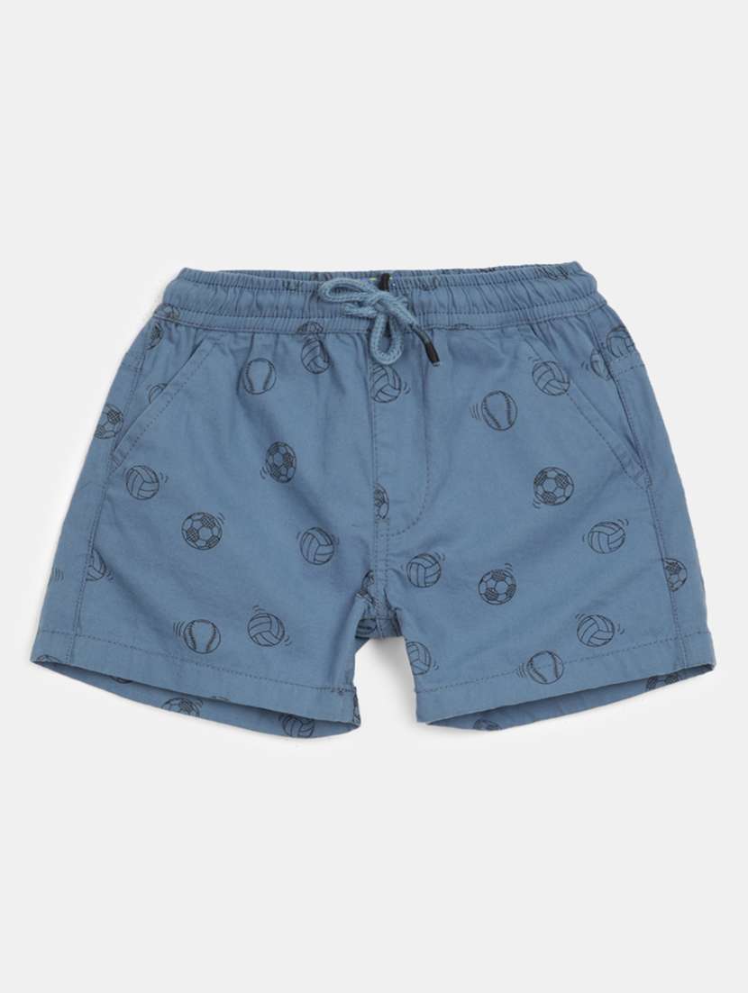 boys mid rise cotton shorts 