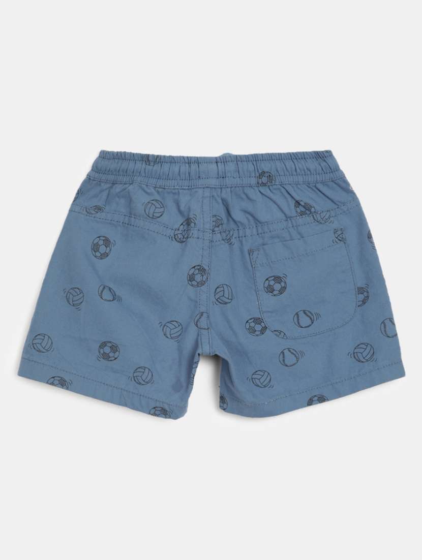 boys mid rise cotton shorts  - 20284234 -  Standard Image - 1