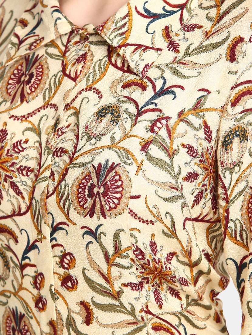 women floral print a-line dress - 20285779 -  Standard Image - 4