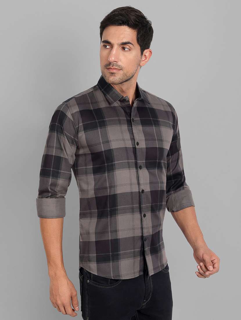 mens checks casual shirt - 20287723 -  Standard Image - 1