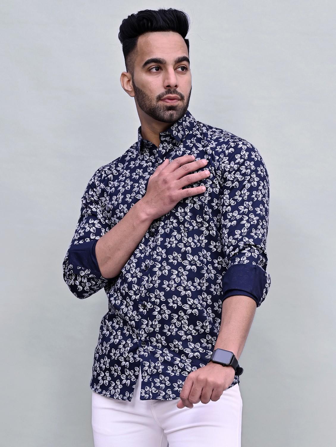 mens florals casual shirt - 20287770 -  Standard Image - 1