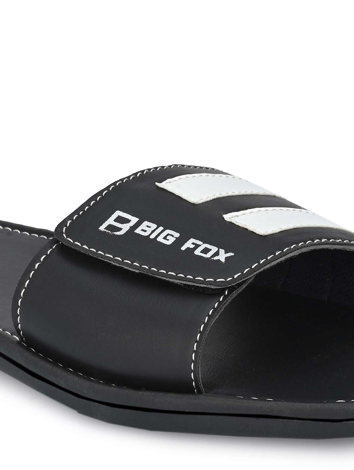 black synthetic slip on flip flops - 20287798 - Standard Image - 4