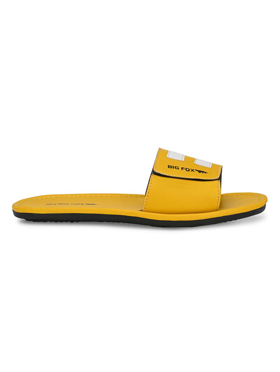 yellow synthetic slip on flip flops - 20287800 -  Standard Image - 1
