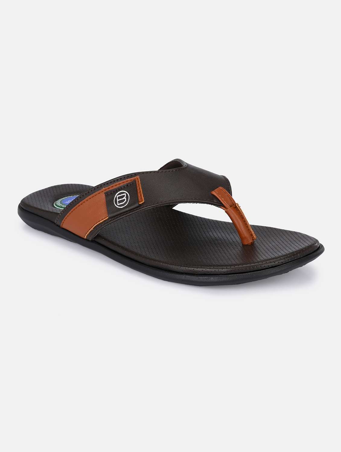 men brown slip on sandals - 20287813 - Standard Image - 1
