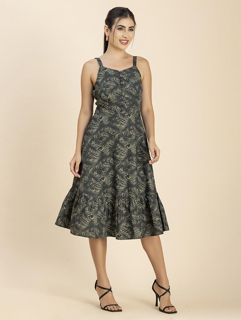 women's tiered dress polka dots dress - 20288015 -  Standard Image - 1