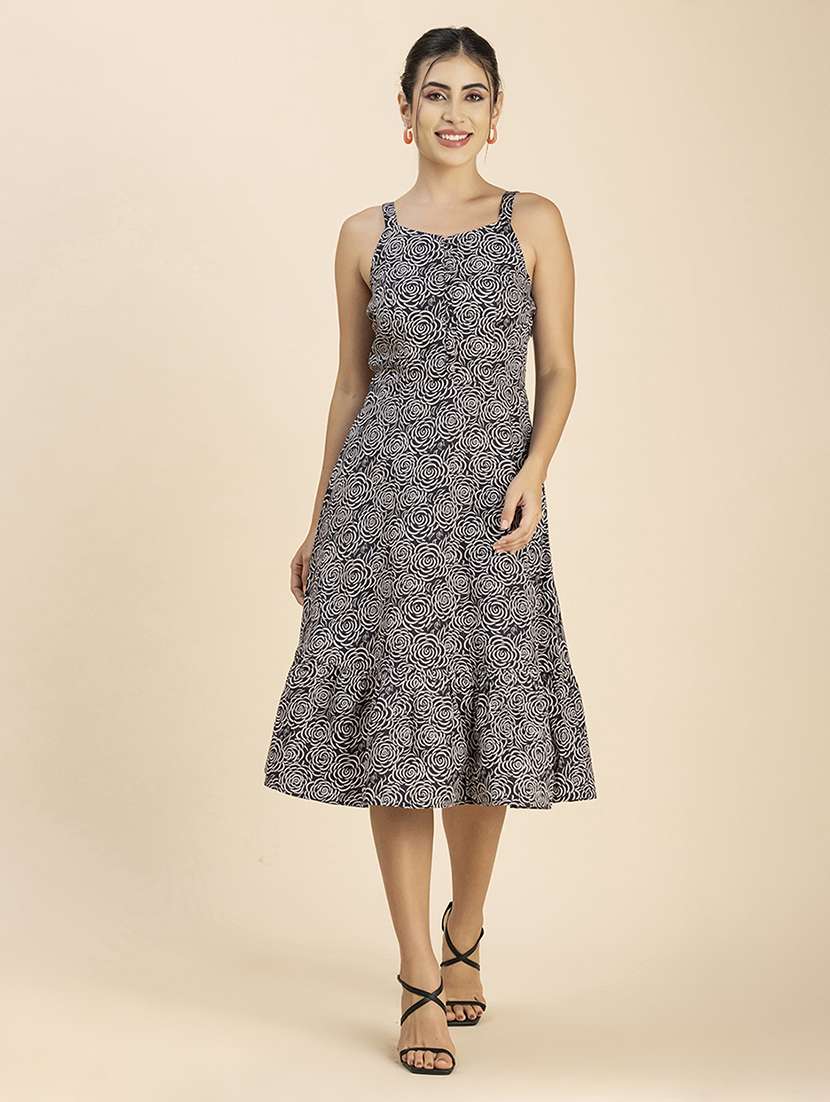 women's fit & flare floral dress