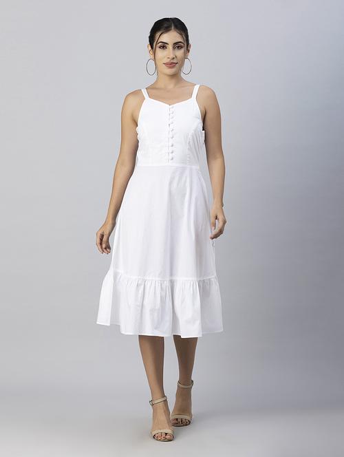women's tiered dress solid dress - 20288018 -  Standard Image - 0
