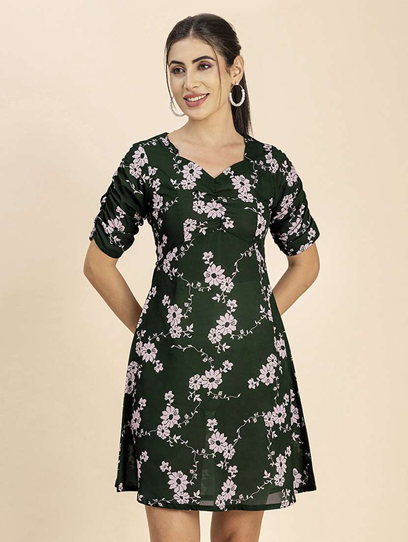 women's fit & flare floral dress