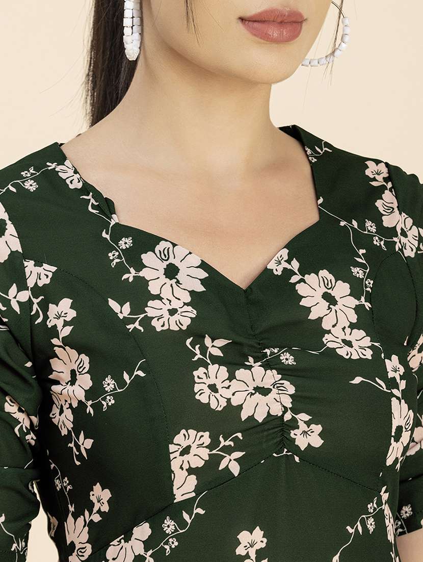 women's fit & flare floral dress - 20288025 -  Standard Image - 4