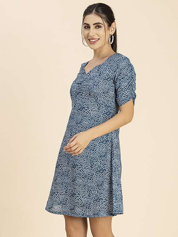 women's fit & flare floral dress - 20288026 -  Standard Image - 1