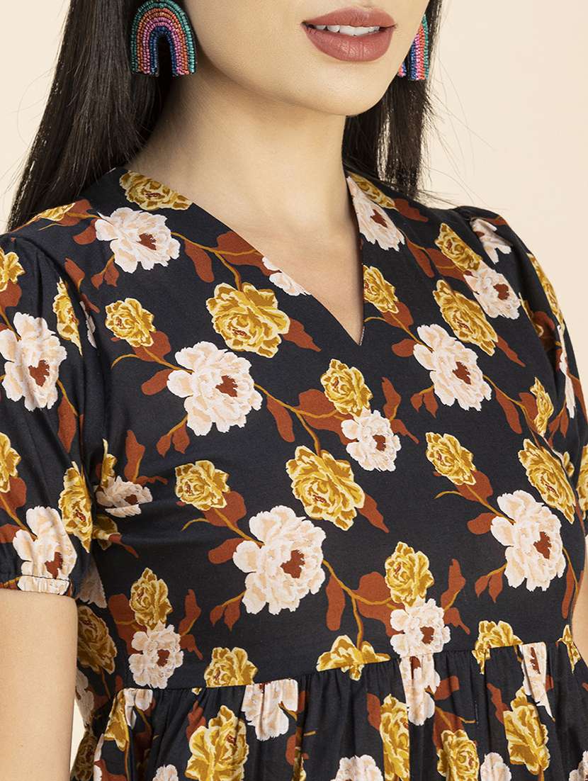 women's peplum v neck top - 20288092 - Standard Image - 4