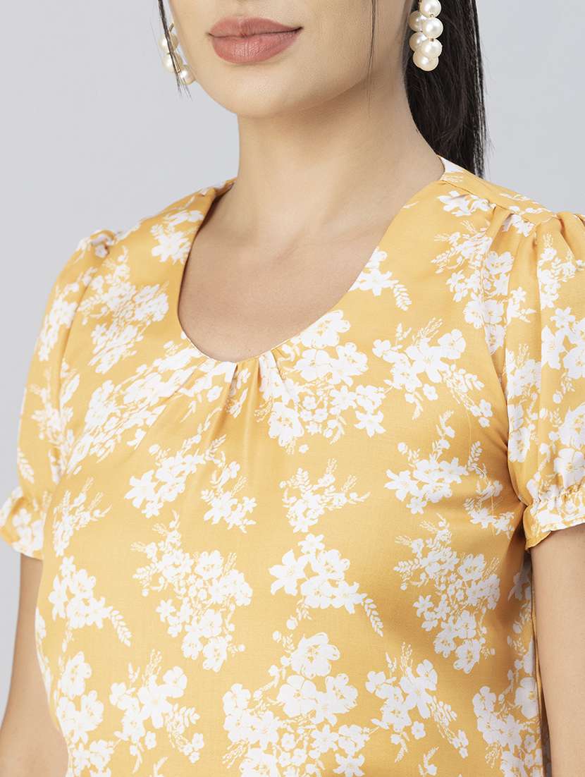 women's straight round neck top - 20288108 -  Standard Image - 4