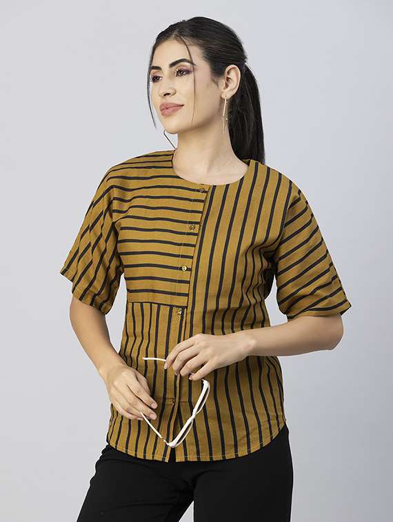 women's straight round neck top - 20288112 -  Standard Image - 1