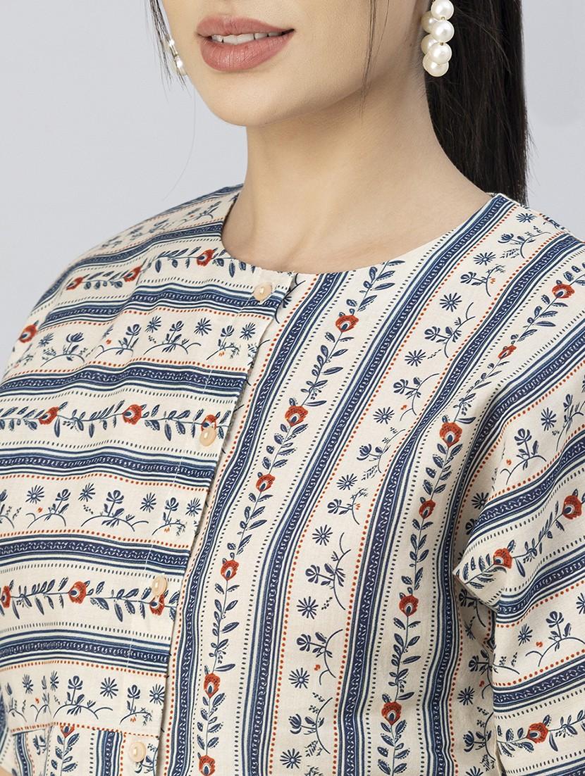 women's straight round neck top - 20288114 - Standard Image - 4