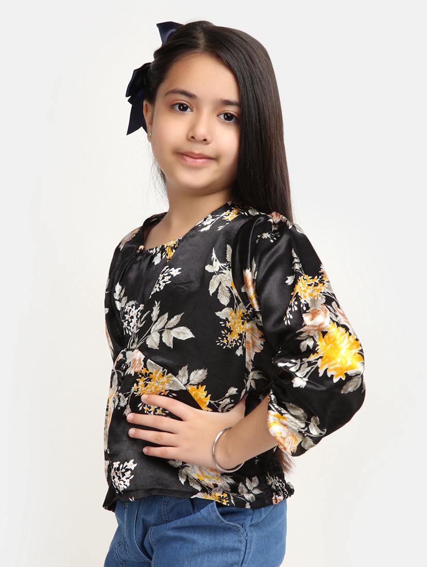 girls round neck top - 20288484 - Standard Image - 1