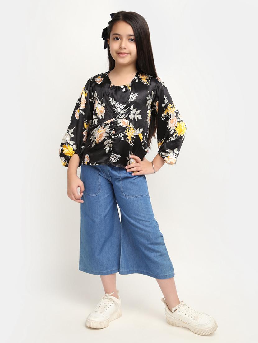 girls round neck top - 20288484 - Standard Image - 4