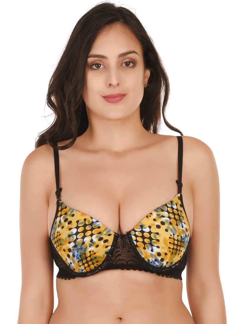 black nylon regular bra