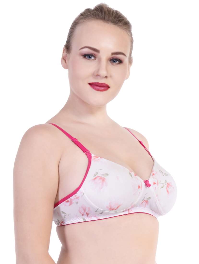 white nylon regular bra - 20288593 -  Standard Image - 1