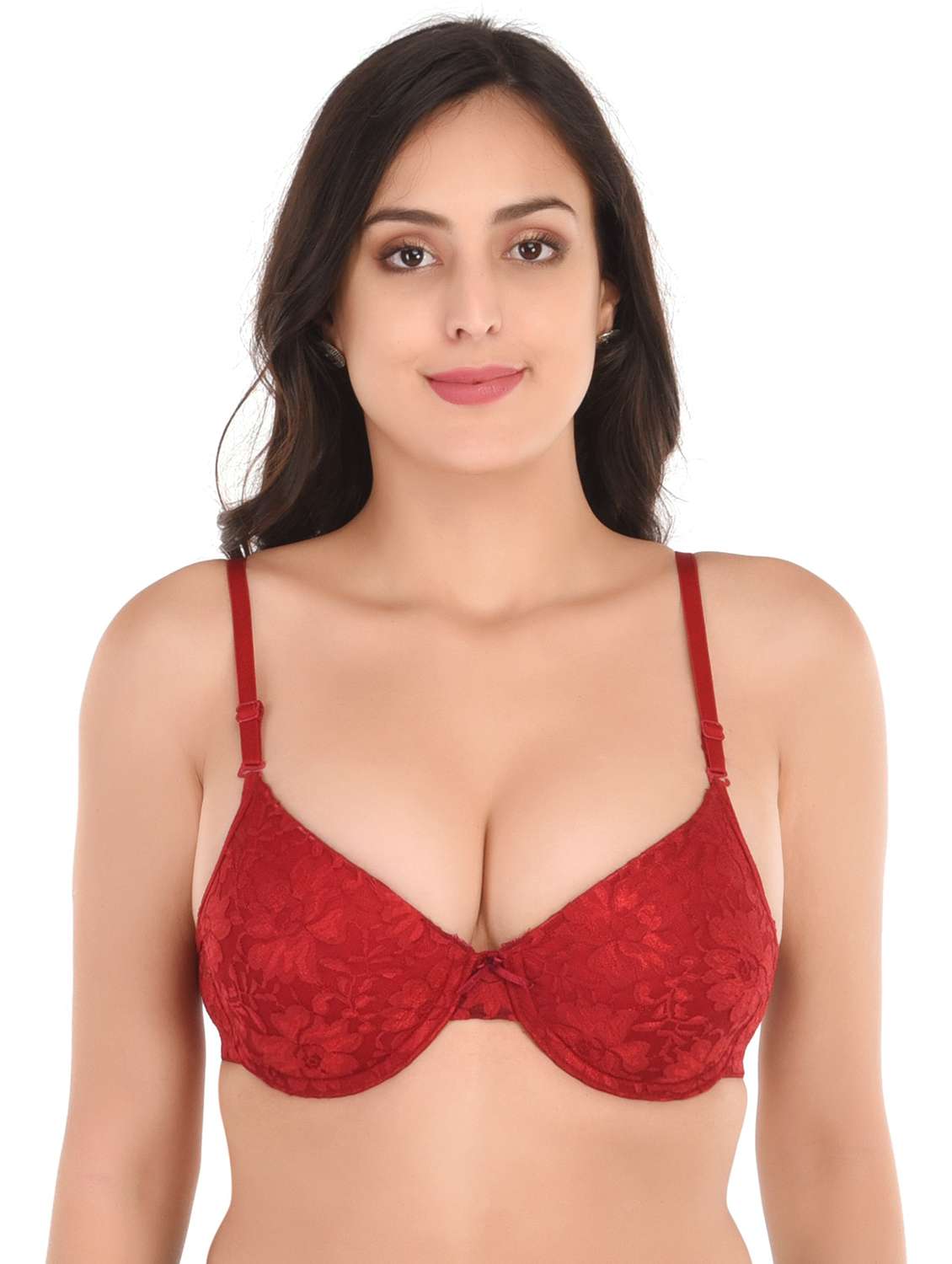 red net push up bra